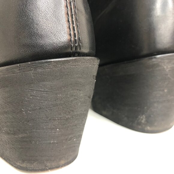 Harley-Davidson Women's Black Leather Cowgirl Boots Sz. 9 GORGEOUS! - Picture 9 of 12